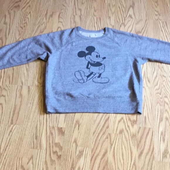 Disney Tops - Gray DISNEY sweatshirt in size small with MICKEY on front unisex style